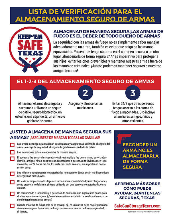Safe-Gun-Storage-TX_Checklist